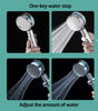 Pressurized Shower Head Turbine Shower Accessories One Piece Water Stop