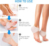 Silicone Anti-crack Half Heel Socks Set