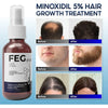 Feg Plus Hair & Beard Growth Serum Spray 50ml – 5% Minoxidil with Seaweed, Rosemary, Redensyl & Anagain for Hair Regrowth & Anti-Hair Loss