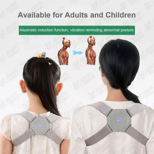 Adjustable Spine Back Support Posture Sensor Belt (random Color)