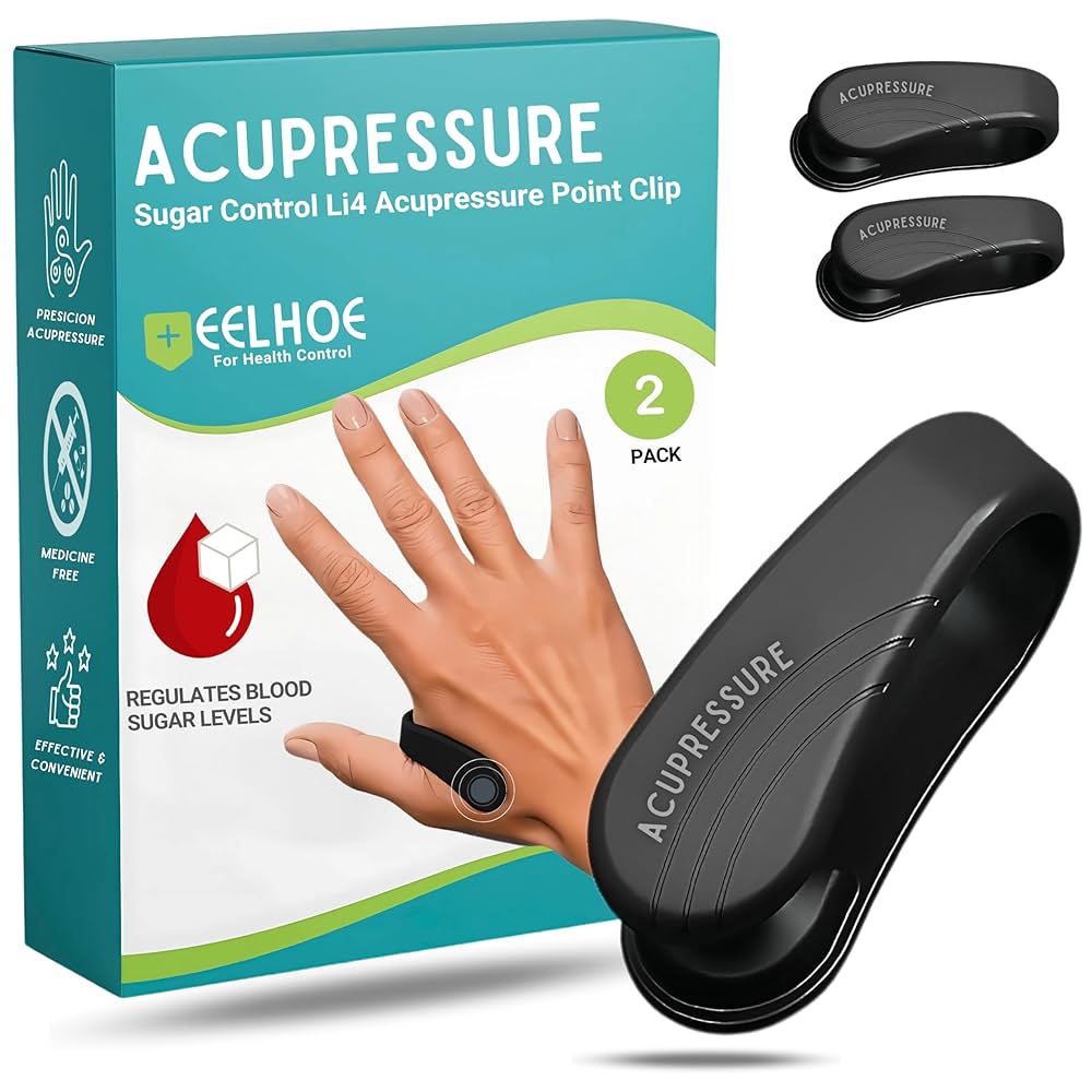Original LI4 Acupressure Point Clip – Wearable Sugar Control & Migraine Relief Hand Clip
