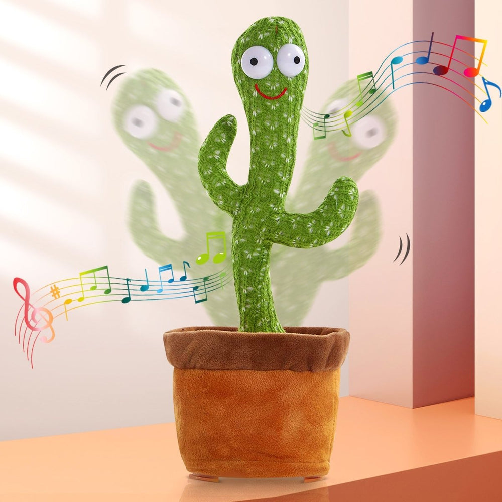 Rechargeable Dancing Cactus Toy for Kids – Talking, Singing, Shaking with Lights | Fun Birthday Gift (Box Included)