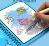 8 Pages Invisible Ink Magic Book With Pen (random Design )