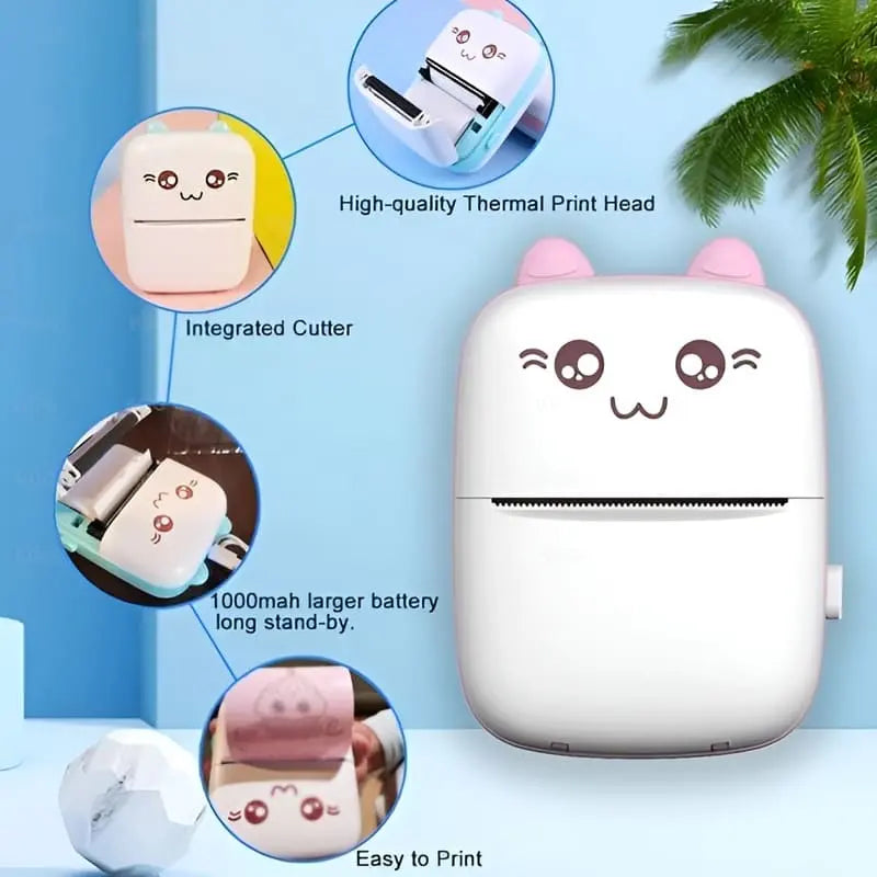 Mini Portable Pocket Thermal Printer (random Color)