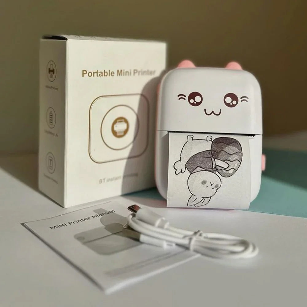 Mini Portable Pocket Thermal Printer (random Color)