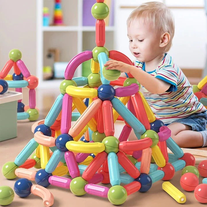 25 Pcs Magnetic Blocks Toy For Kids | Magnetic Bar Blocks Educational And Stimulating Magnetic Toy For Kids