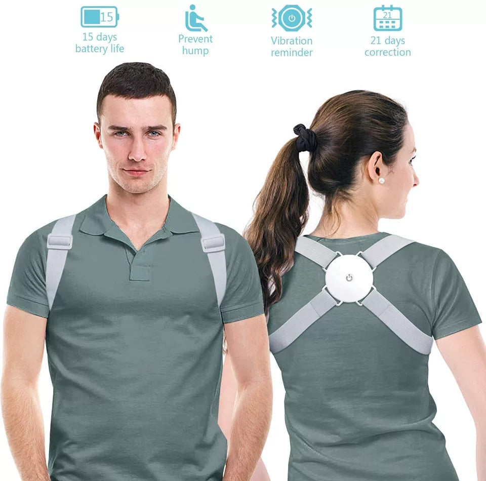 Adjustable Spine Back Support Posture Sensor Belt (random Color)