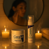 CeraVe Complete Skincare Set – Retinol Serum, Night Cream, Acne Cleanser & SPF 50 Sunscreen | Dermatologist-Developed Care for Healthy, Glowing Skin