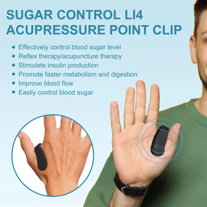 Original LI4 Acupressure Point Clip – Wearable Sugar Control & Migraine Relief Hand Clip
