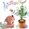 Rechargeable Dancing Cactus Toy for Kids – Talking, Singing, Shaking with Lights | Fun Birthday Gift (Box Included)