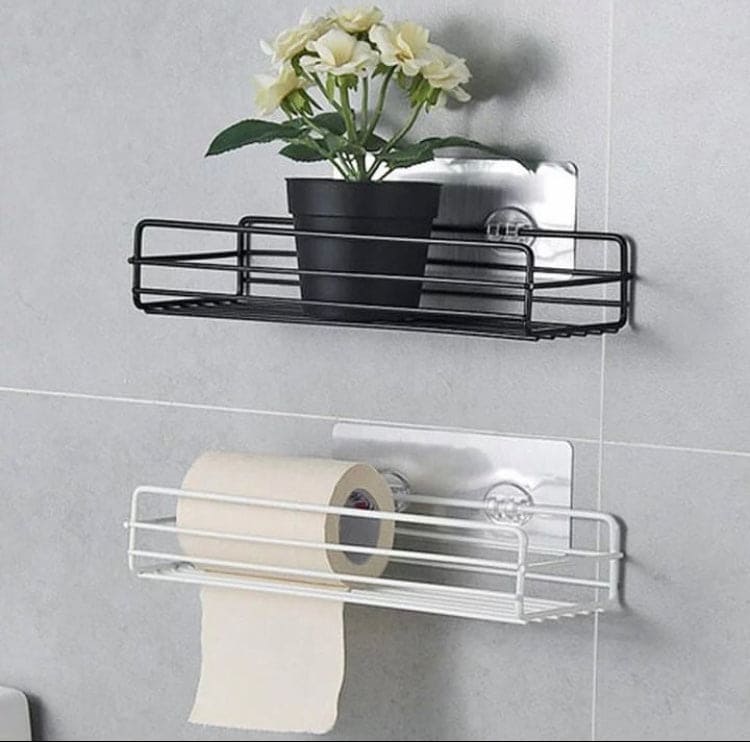 Metal Corner Rack for Bathroom & Kitchen – Wall-Mount Shelf Organizer for Shampoo & Storage | Space-Saving Bathroom Accessory